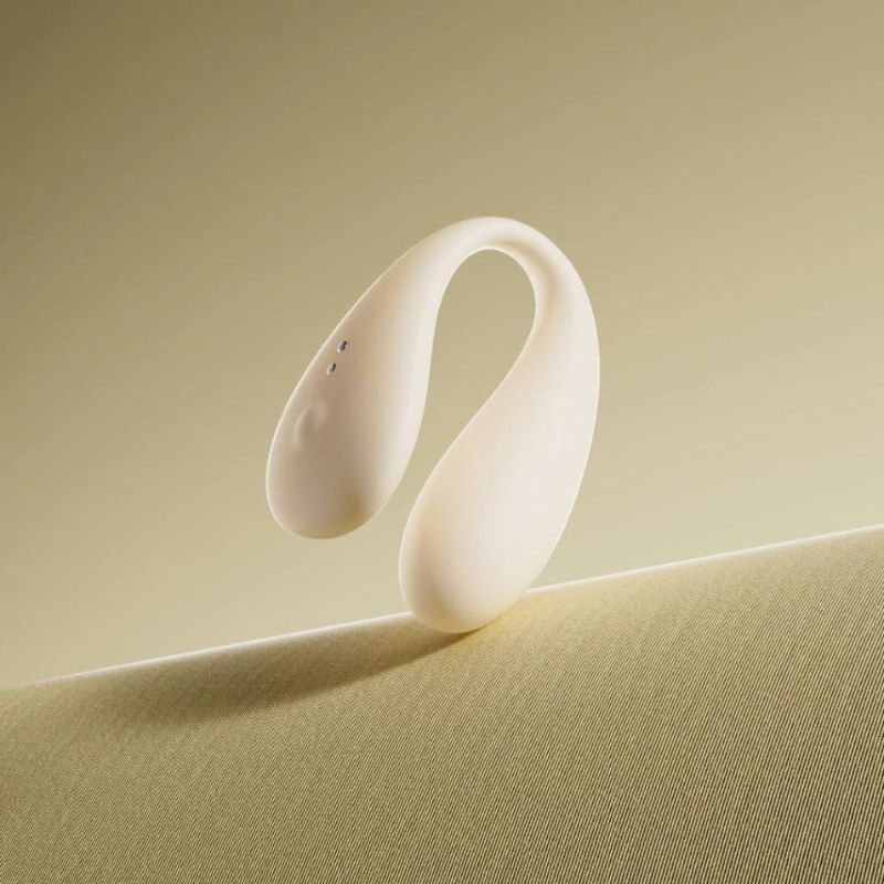 Вибратор для пары BeYourLover Carla с управлением из телефона, белый вид 10