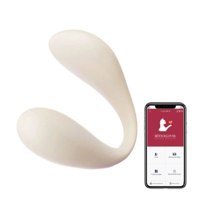 Вибратор для пары BeYourLover Carla с управлением из телефона, белый