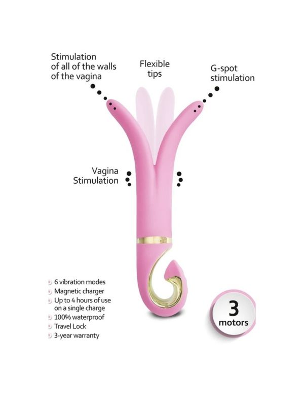 Вібратор для різних зон Gvibe3 - Рожевий вид 5