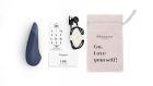 Вібратор для стимуляції клітора безшумний Womanizer Vibe, темно-синій вид 13