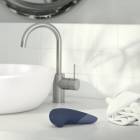 Вібратор для стимуляції клітора безшумний Womanizer Vibe, темно-синій вид 11