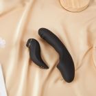 Смарт вібратор для стимуляції клітора з фрикціями BeYourLover Fatima та змінною насадкою, чорний вид 7