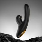 Смарт вібратор для стимуляції клітора з фрикціями BeYourLover Fatima та змінною насадкою, чорний вид 6