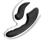 Смарт вібратор для стимуляції клітора з фрикціями BeYourLover Fatima та змінною насадкою, чорний вид 4