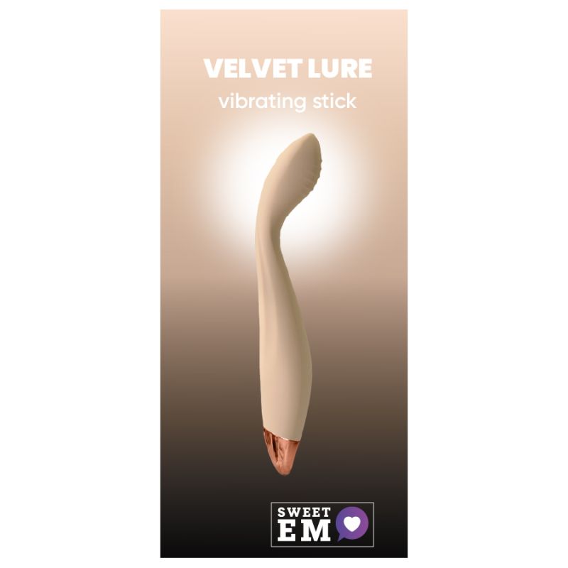 Вибратор для стимуляции точки G и клитора Sweet Em Velvet Lure, нежно желтый вид 14