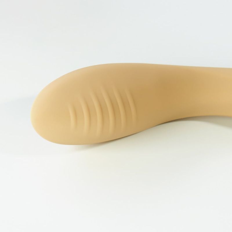 Вібратор для стимуляції точки G та клітора Sweet Em Velvet Lure, ніжно жовтий вид 6