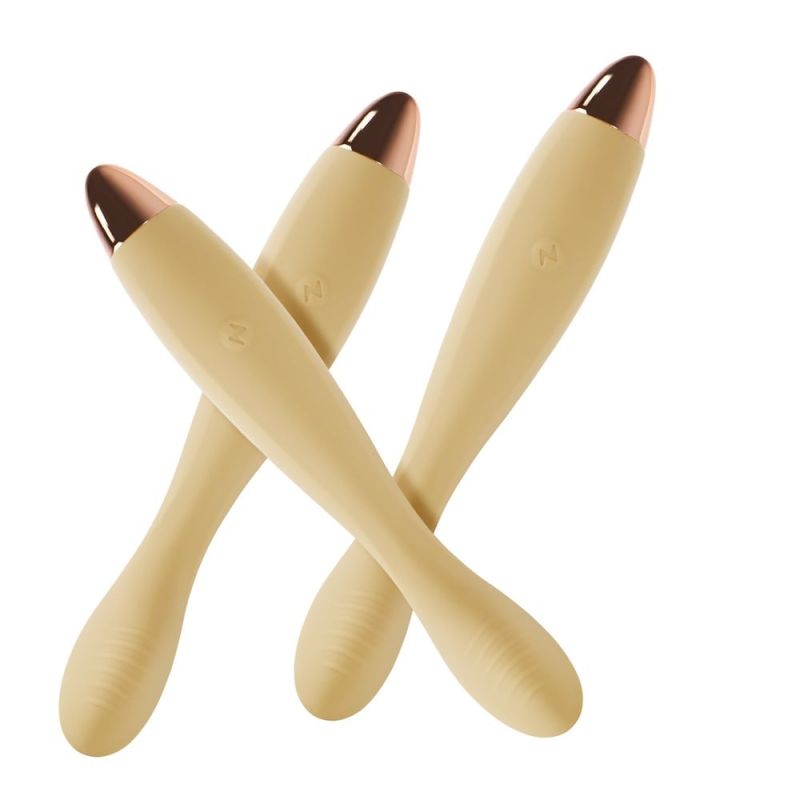 Вібратор для стимуляції точки G та клітора Sweet Em Velvet Lure, ніжно жовтий вид 7