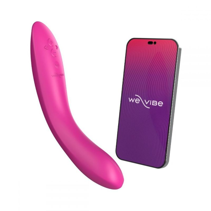 Вибратор для точки G Rave 2 We-Vibe, силиконовый, розовый, 19.3 х 3 см вид 3