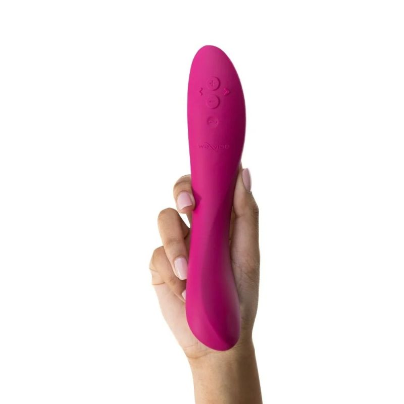 Вибратор для точки G Rave 2 We-Vibe, силиконовый, розовый, 19.3 х 3 см вид 9