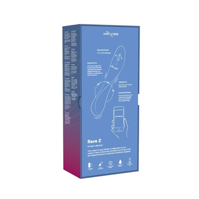 Вибратор для точки G Rave 2 We-Vibe, силиконовый, синий, 19.3 х 3 см вид 14