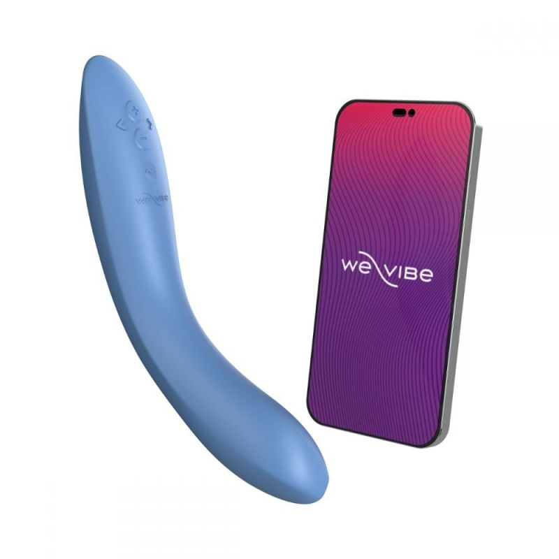 Вибратор для точки G Rave 2 We-Vibe, силиконовый, синий, 19.3 х 3 см вид 3