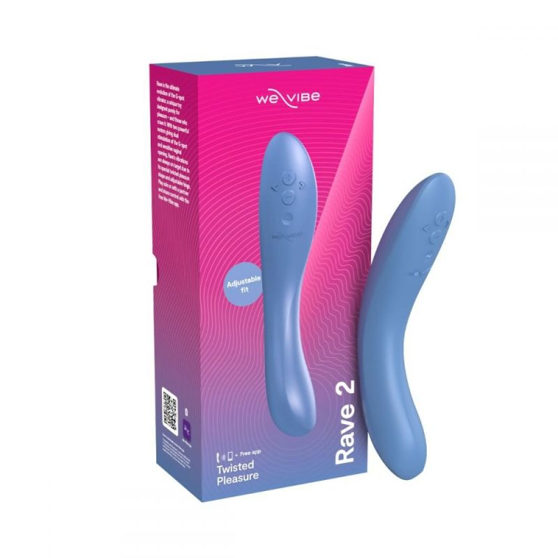 Вибратор для точки G Rave 2 We-Vibe, силиконовый, синий, 19.3 х 3 см вид 2