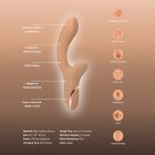 Вібратор для точки G з вакуумним стимулятором клітора Sweet Em Velvet Lure бежевий вид 17