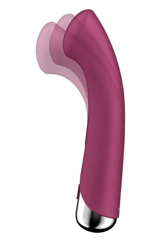 Вібратор для точки G Satisfyer Spinning G-Spot 1 з ротацією, червоний вид 4