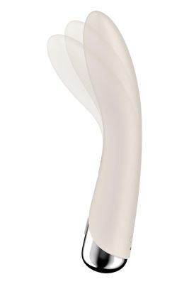 Вібратор для точки G Satisfyer Spinning Vibe 1 з ротацією, молочний