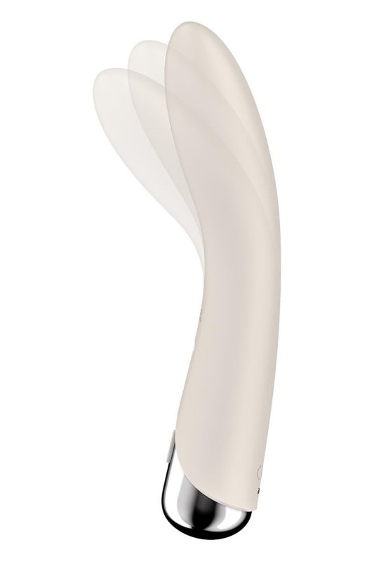Вібратор для точки G Satisfyer Spinning Vibe 1 з ротацією, молочний вид 2