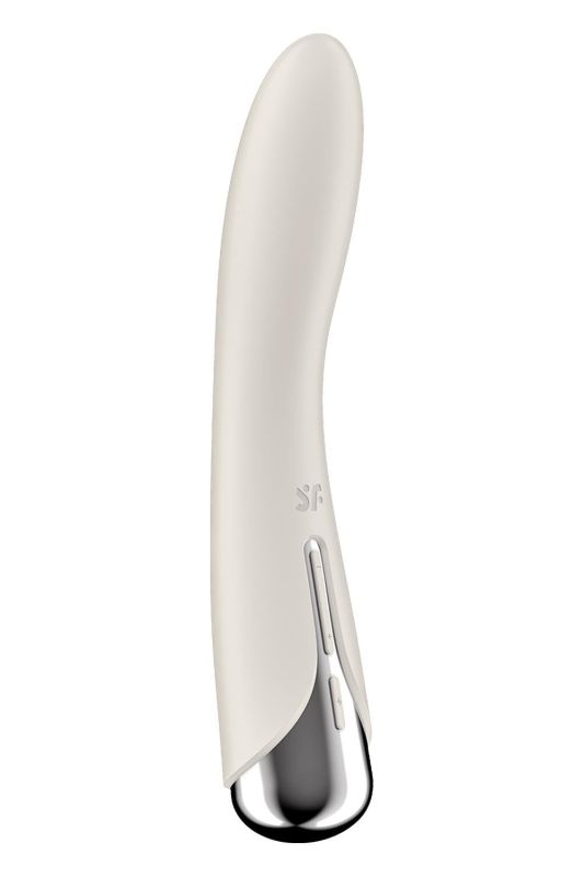Вібратор для точки G Satisfyer Spinning Vibe 1 з ротацією, молочний вид 4