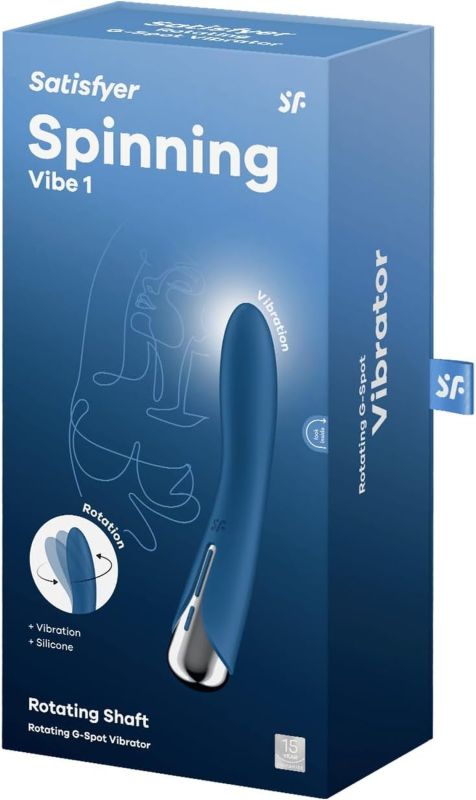 Вібратор для точки G, що обертається Satisfyer Spinning Vibe 1, синій вид 5
