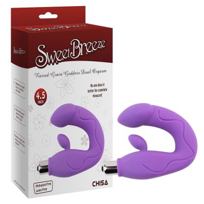Вибратор двойной стимуляции Chisa Sweet Breeze для точки G и клитора, фиолетовый