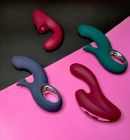 Вибратор кролик Chisa Kissen Fury двойная вибрация и стимуляция, синий вид 12