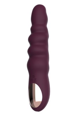 Классический рельефный вибратор Dream Toys ESSENTIALS Ripped Power Vibe, фиолетовый