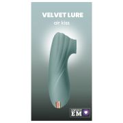 Кліторальний вібратор Sweet Em з вакуумом, сіро-блакитний, 11 см