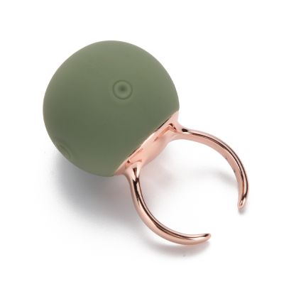 Вибратор-кольцо Sweet Em для клитора, зеленый, 2.7 х 4.5 х 2 см