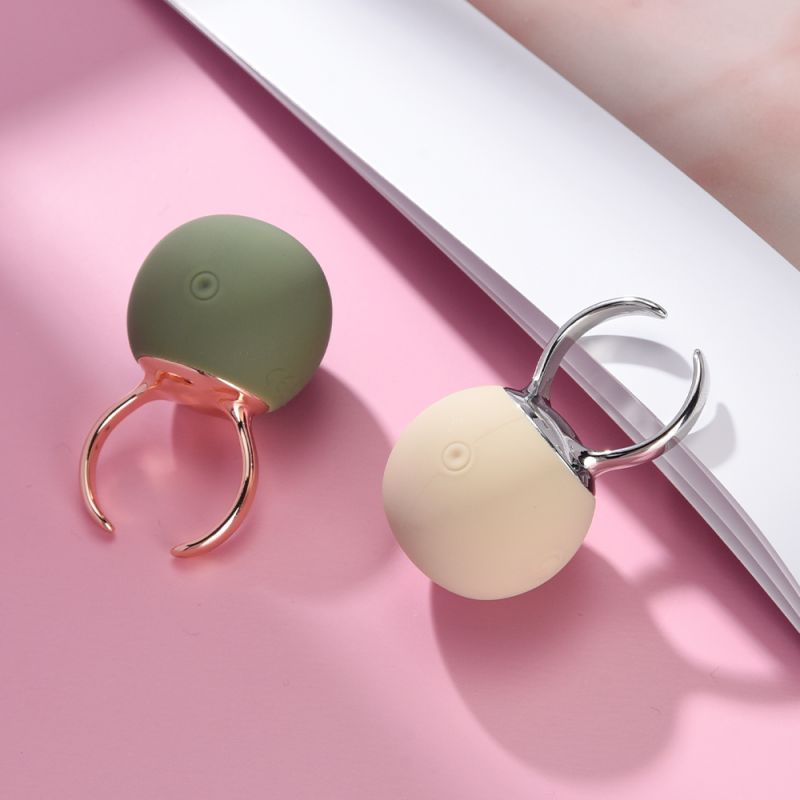 Вібратор-кільце Sweet Em для клітора, зелений, 2.7 х 4.5 х 2 см вид 9