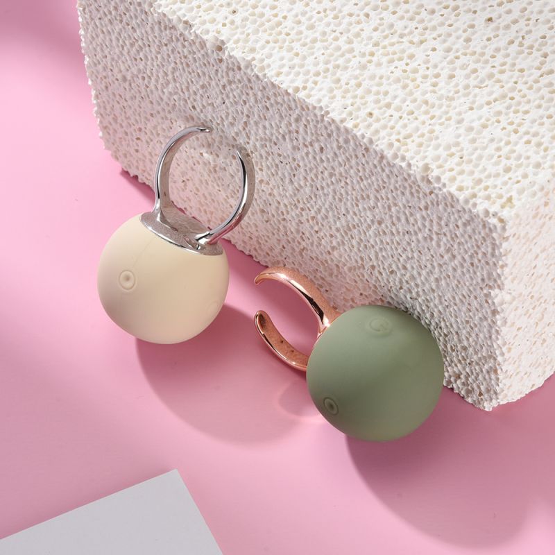 Вібратор-кільце Sweet Em для клітора, зелений, 2.7 х 4.5 х 2 см вид 8