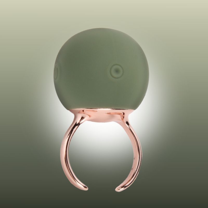 Вібратор-кільце Sweet Em для клітора, зелений, 2.7 х 4.5 х 2 см вид 11