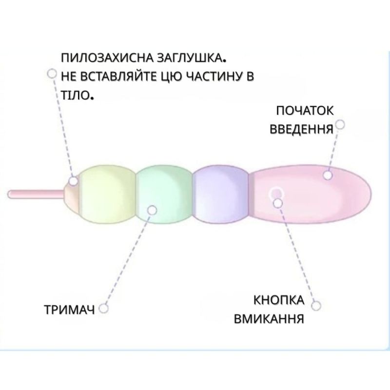 Вібратор конструктор BeYourLover Magic Candy, що трансформується з віброяйця в вібратор вид 7