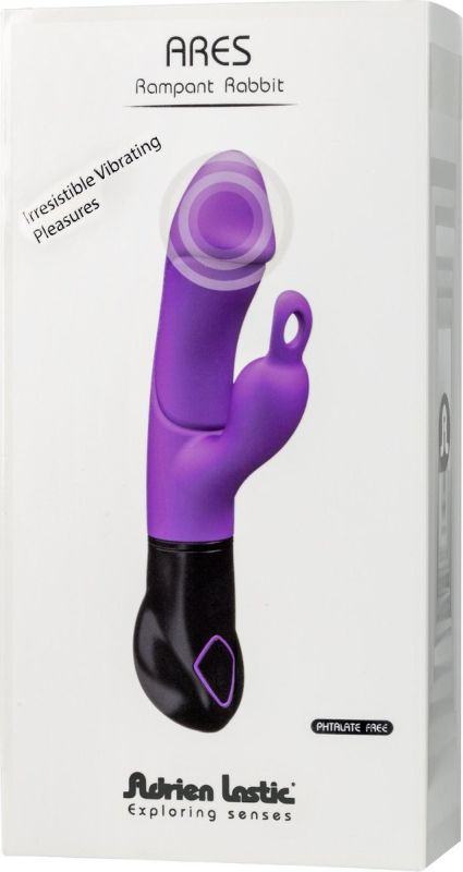 Вібратор кролик Adrien Lastic Ares фіолетовий вид 3