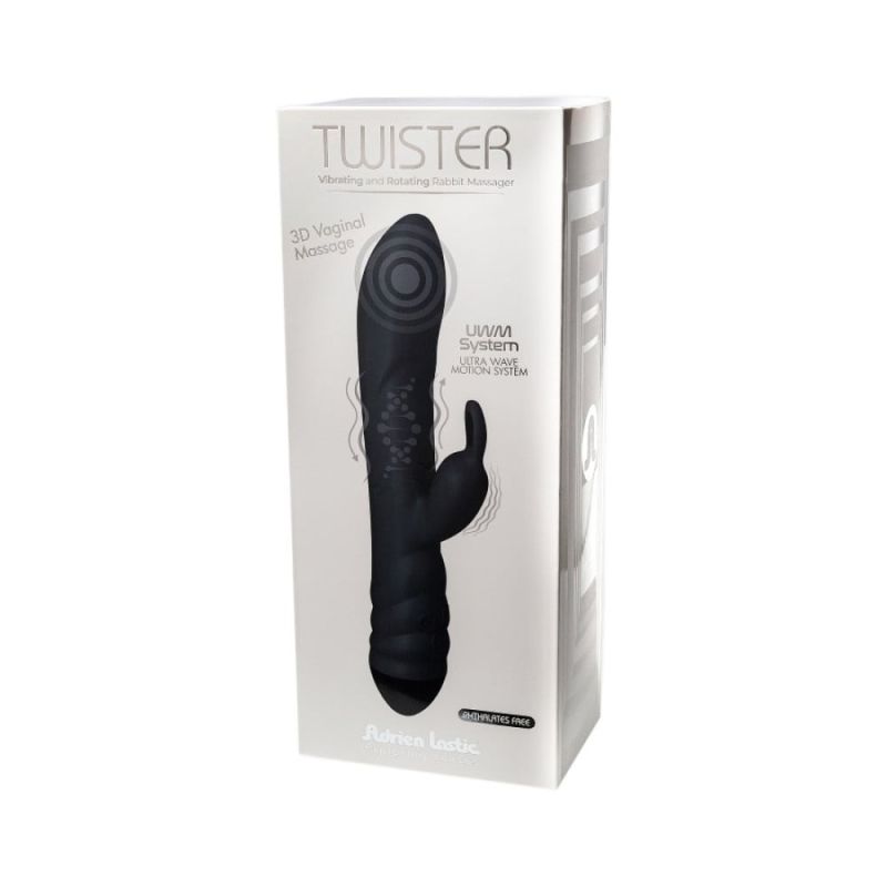 Вібратор-кролик Adrien Lastic Ares 2.0 чорний вид 6