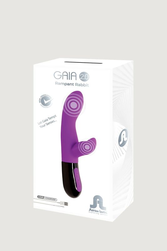 Вібратор-кролик Adrien Lastic Gaia 2.0 фіолетовий вид 7