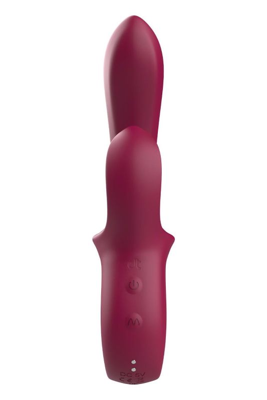 Вибратор-кролик Dreamtoys Glam Duo Vibrator с крючком ручкой, 22.7 х 4.2 см вид 6