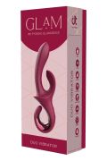 Вибратор-кролик Dreamtoys Glam Duo Vibrator с крючком ручкой, 22.7 х 4.2 см