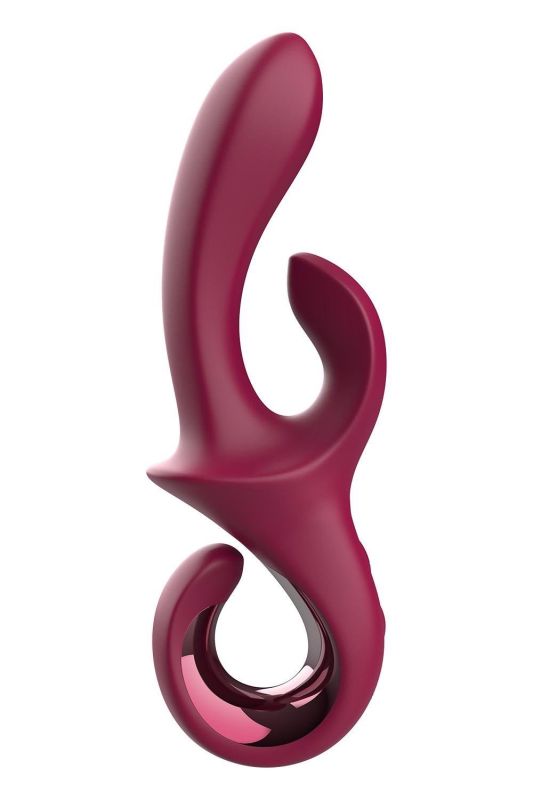 Вибратор-кролик Dreamtoys Glam Duo Vibrator с крючком ручкой, 22.7 х 4.2 см вид 4