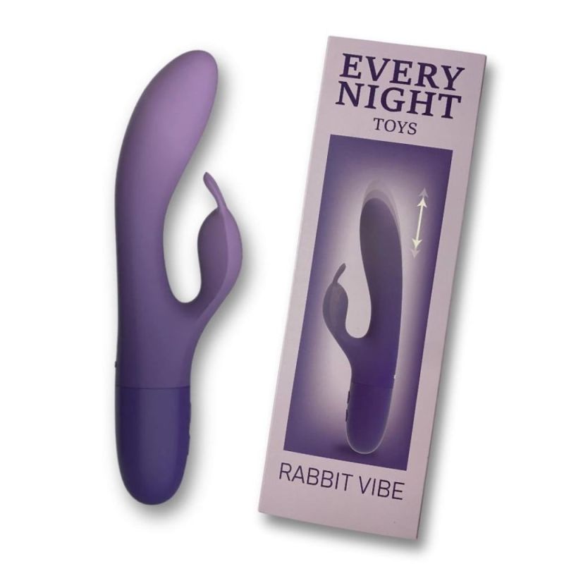 Вибратор-кролик Every Night Toys для точки G, фиолетовый вид 2