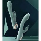 Вібратор-кроль рельєфний Sweet Em Velvet Lure 10 режимів вібрації та 5 режимів коливань, рожевий вид 13