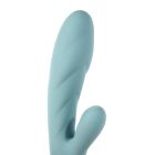 Кролик вібратор з функцією нагрівання +10 режимів вібрації Sweet Em Velvet Lure, блакитний вид 5