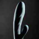 Кролик вібратор з функцією нагрівання +10 режимів вібрації Sweet Em Velvet Lure, блакитний вид 12