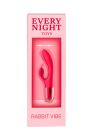 Кролик вибратор с горизонтальными движениями Every Night Toys для точки G, красный вид 6