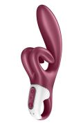Вібратор кролик з трьома потужними двигунами Satisfyer Touch me для стимуляції клітора та статевих губ