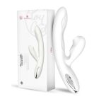 Вібратор-кролик із вакуумною стимуляцією BeYourLover Eria з підігрівом, білий вид 2