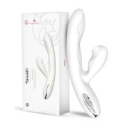 Вибратор-кролик с вакуумной стимуляцией BeYourLover Eria с подогревом, белый