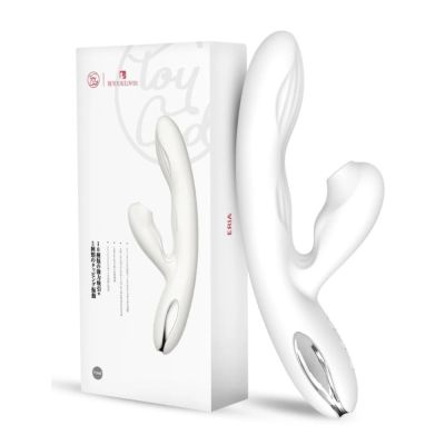 Вибратор-кролик с вакуумной стимуляцией BeYourLover Eria с подогревом, белый