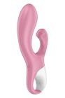 Вібратор кролик Satisfyer Air Pump Bunny 2 з технологією тиску повітря, рожевий вид 3
