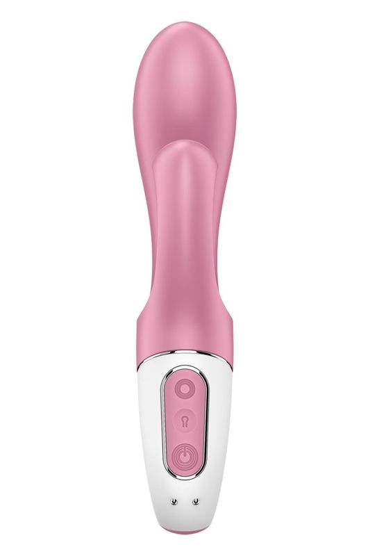 Вібратор кролик Satisfyer Air Pump Bunny 2 з технологією тиску повітря, рожевий вид 4
