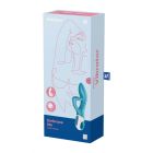 Вібратор кролик Satisfyer Embrace Me з потрійним відростком для стимуляції клітора, блакитний вид 8