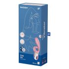 Вібратор-кролик Satisfyer Hug Me з підключенням до програми, рожевий вид 7
